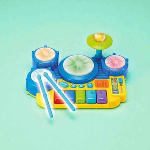 طقم الطبل والبيانو الموسيقي | Boppin' Beats Drum Set