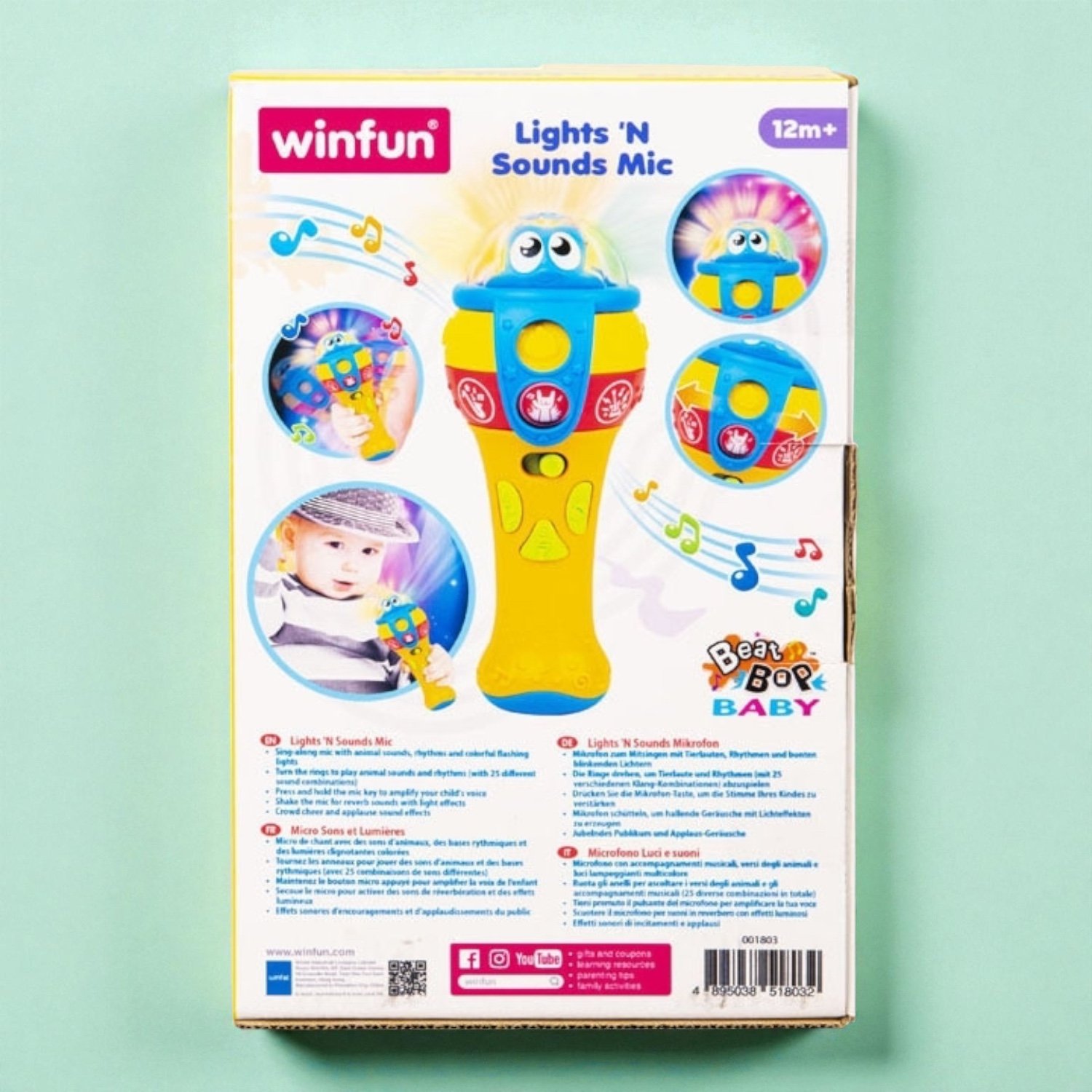 ميكروفون مضيء مع أصوات – Lights ’N Sounds Mic - الصورة 2