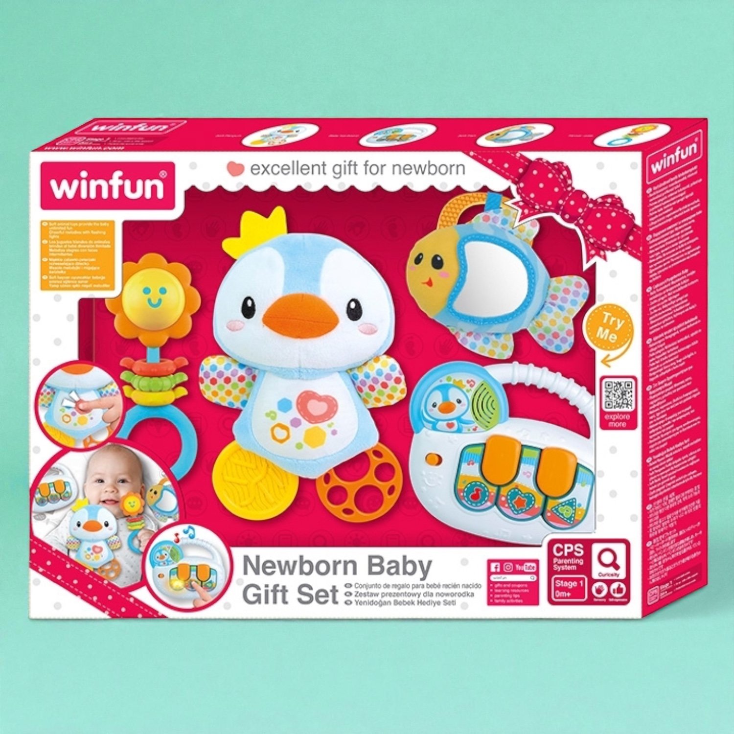 مجموعة هدايا المواليد الفاخرة والآمنة | Newborn Baby Gift Set - الصورة 3