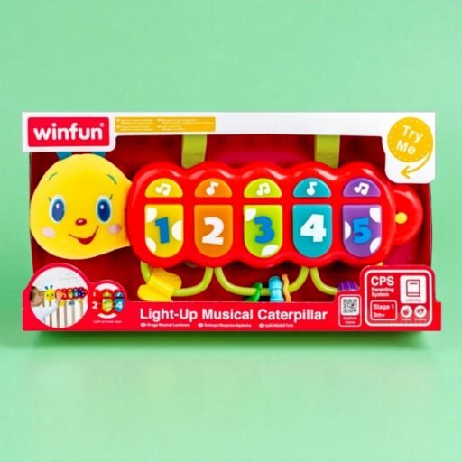 ‏يرقة موسيقية مضيئة للأطفال ‎Light-Up Musical Caterpillar‎‏
