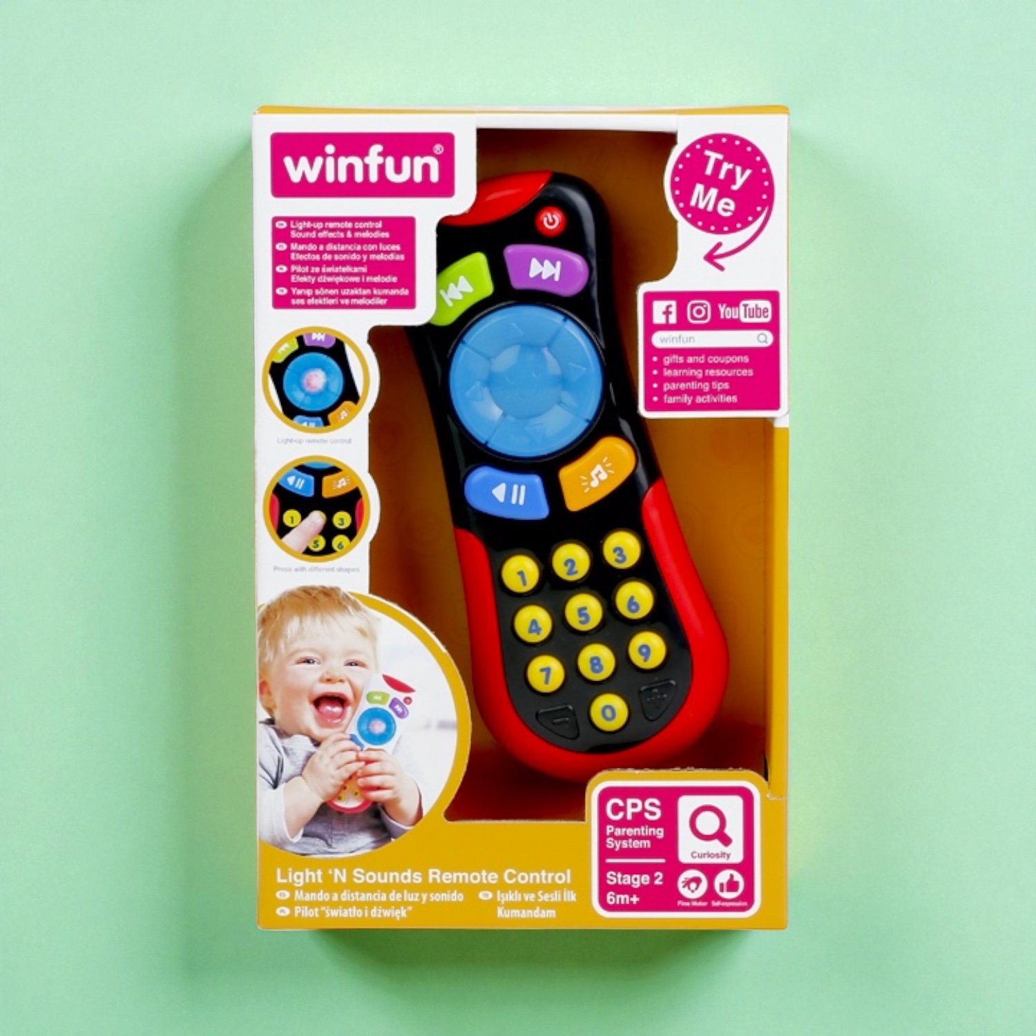 ريموت كنترول مضيء مع أصوات – Light ’N Sounds (أسود)