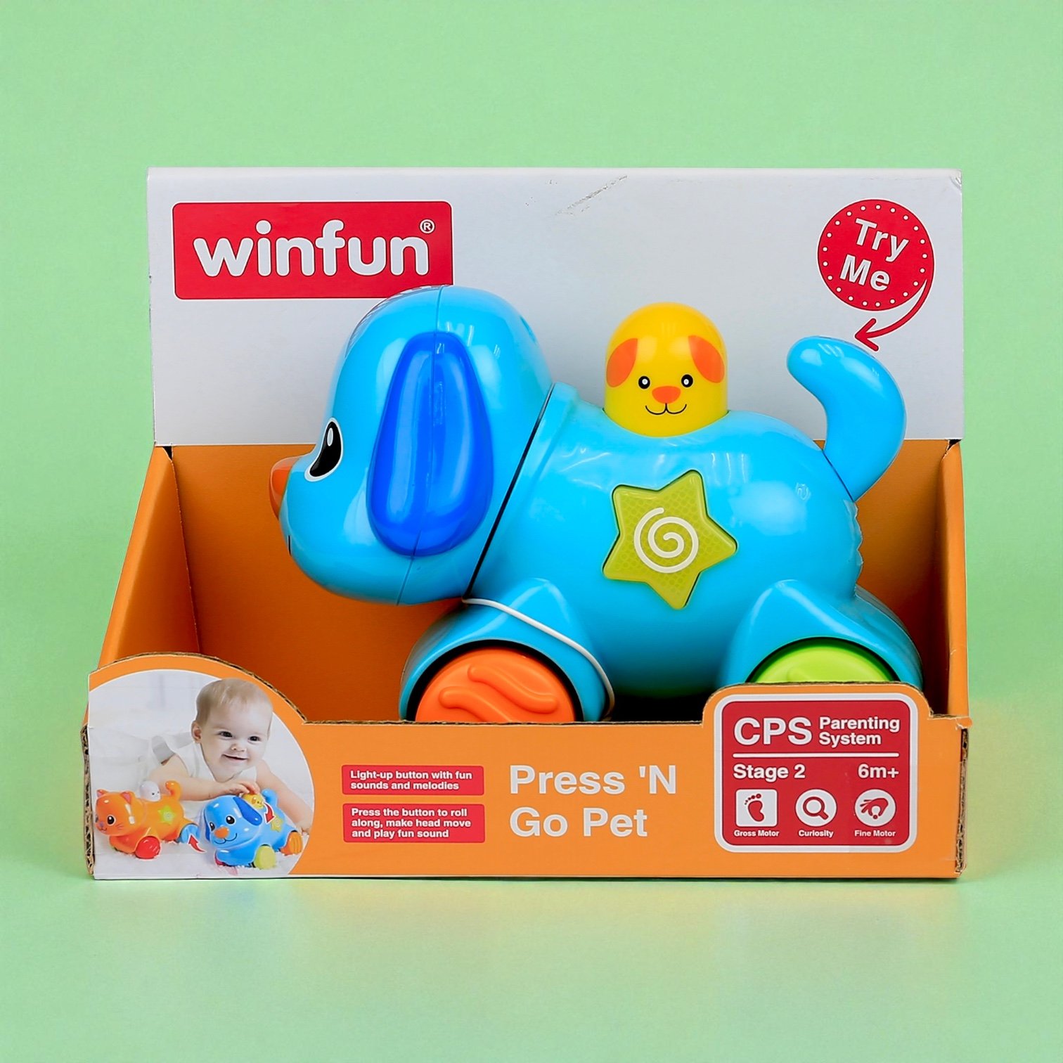 لعبة دعس وانطلاق – جرو صغير Press ’N Go Puppy - الصورة 3