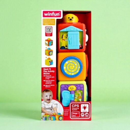 ‏مكعّبات نشاط ‎Stack ’N Play ‎من ‎Winfun‎‏