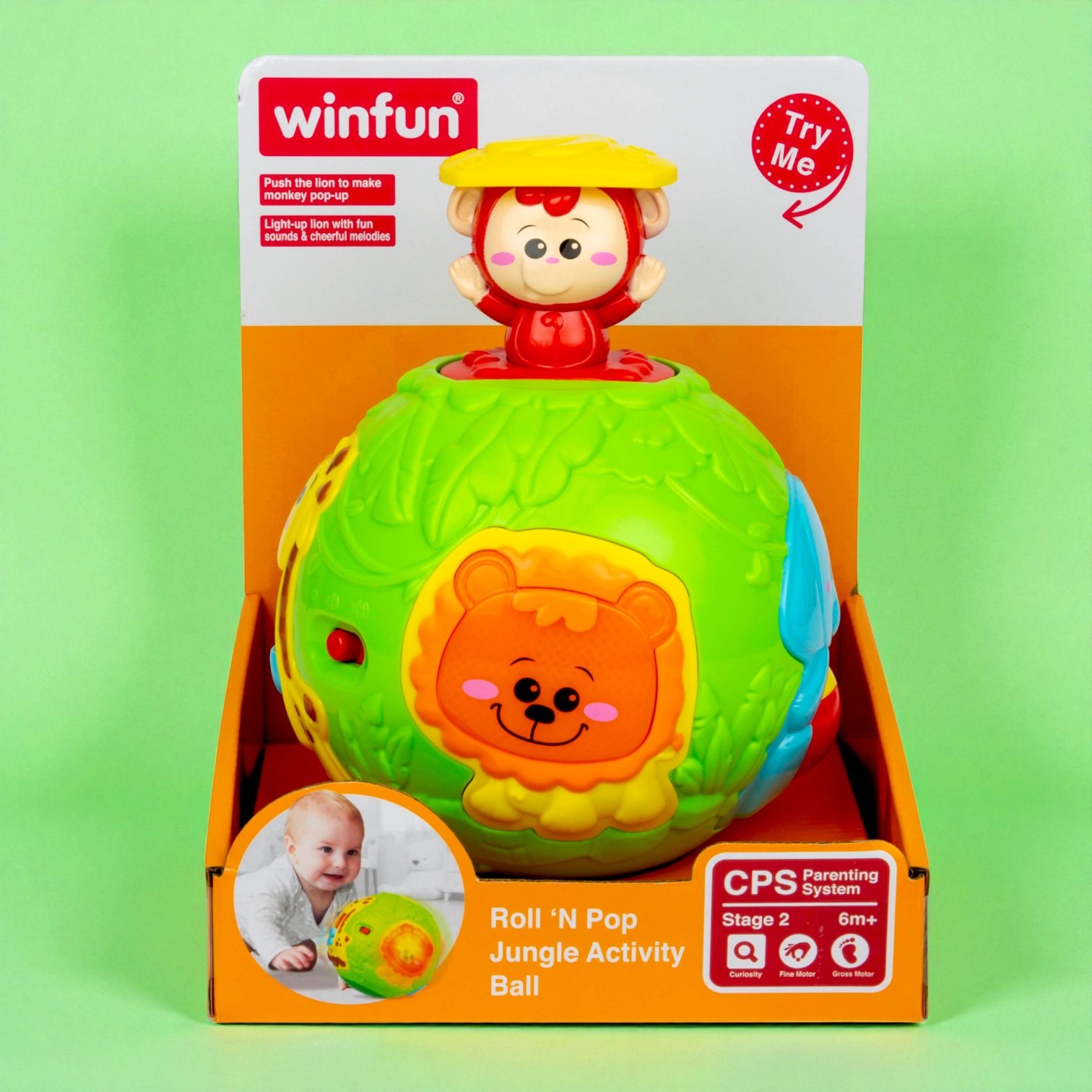 كرة نشاط أدغال متدحرجة – Roll ’N Pop Jungle Ball - الصورة 7