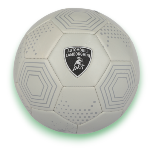 ⁧كرة قدم بخياطة آلية مقاس⁩ ⁦ 5 ⁩ — PVC Silver LAMBORGHINI