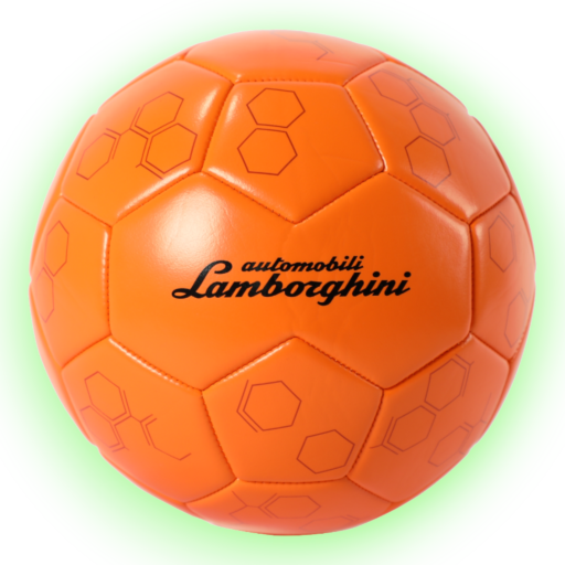 ⁧كرة قدم مقاس⁩ ⁦ 5 ⁩ — PVC Orange LAMBORGHINI