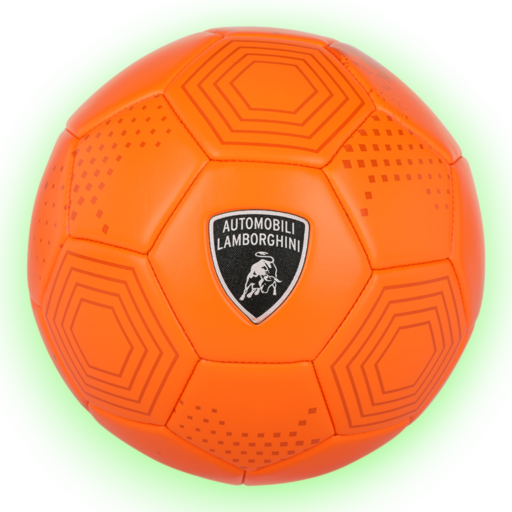⁧كرة قدم بخياطة آلية مقاس⁩ ⁦ 5 ⁩ — PVC Orange Hex LAMBORGHINI