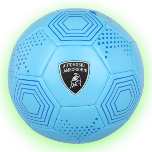 ⁧كرة قدم بخياطة آلية مقاس⁩ ⁦ 5 ⁩ — PVC Blue LAMBORGHINI