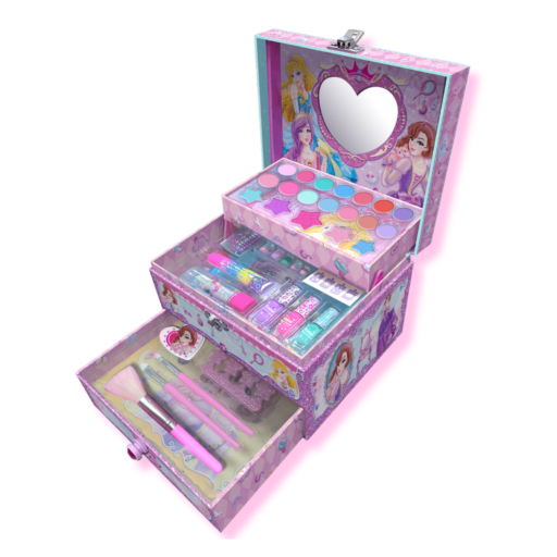 مجموعة مكياج أميرة 3 طبقات للبنات (3 Layer Princess Cosmetic Set) - 172B
