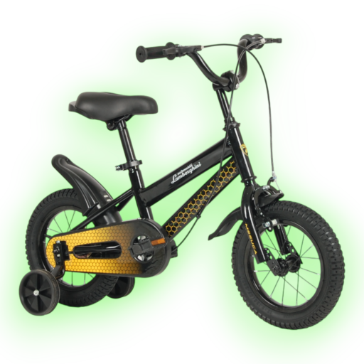 ⁧دراجة أطفال⁩ ⁦12" ⁩ — Yellow Black LAMBORGHINI