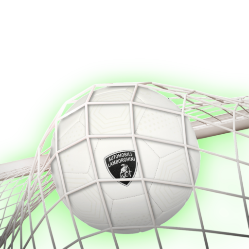⁧كرة قدم بخياطة آلية مقاس⁩ ⁦ 5 ⁩ — PVC White Hex LAMBORGHINI