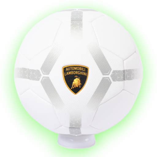 كرة قدم بخياطة آلية مقاس 5 — PVC White Stripe LAMBORGHINI