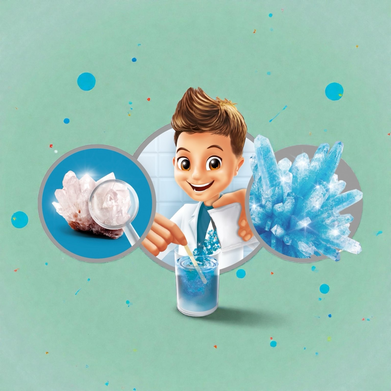 ميني لاب – بلورات زرقاء - Mini Lab - Crystal (Blue) - الصورة 3