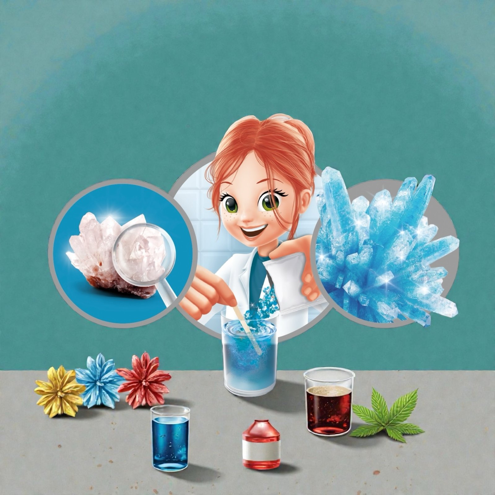 ميني لاب – بلورات زرقاء - Mini Lab - Crystal (Blue) - الصورة 4