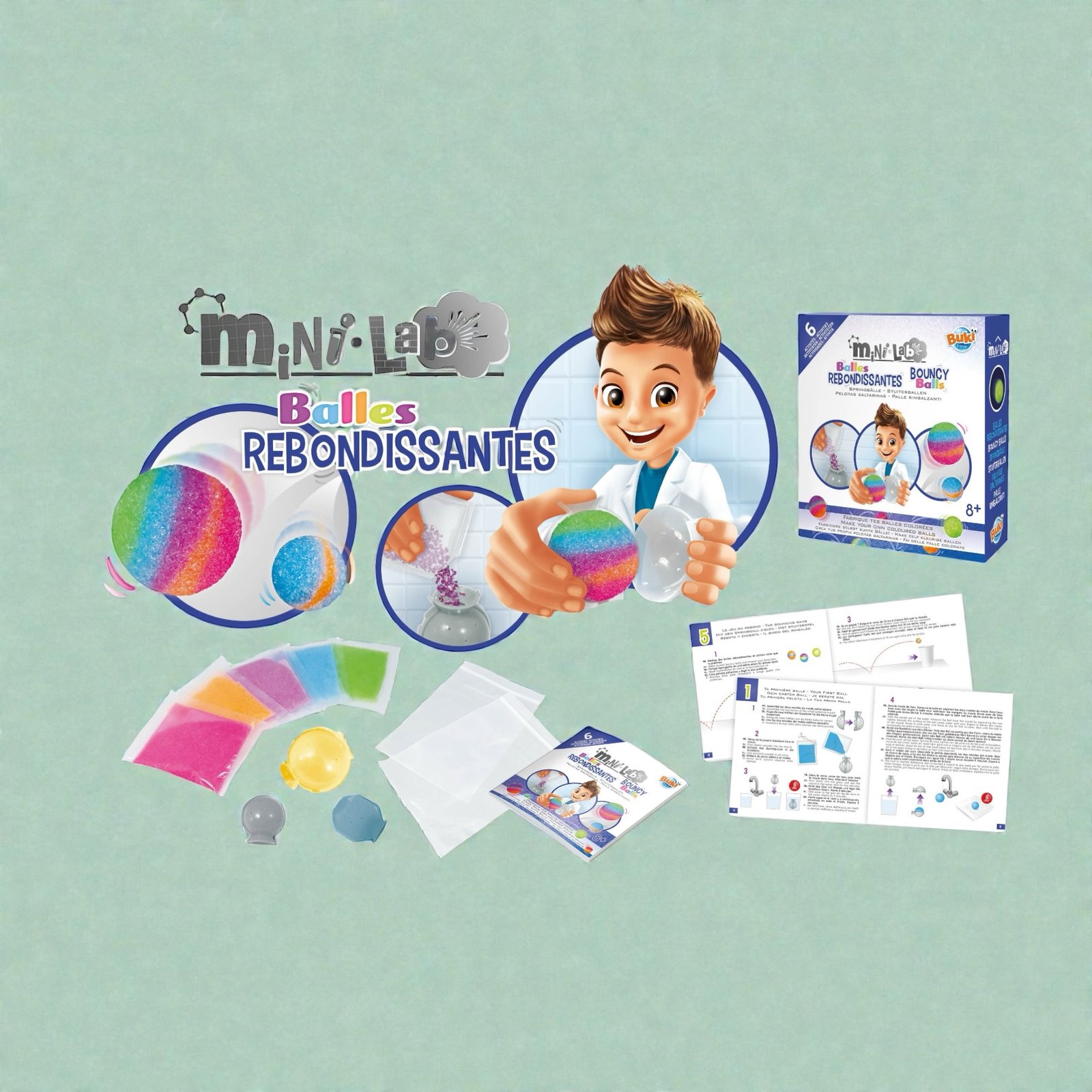 ميني لاب – كرات مطاطية ترتد - Mini Lab - Bouncy Balls - الصورة 4