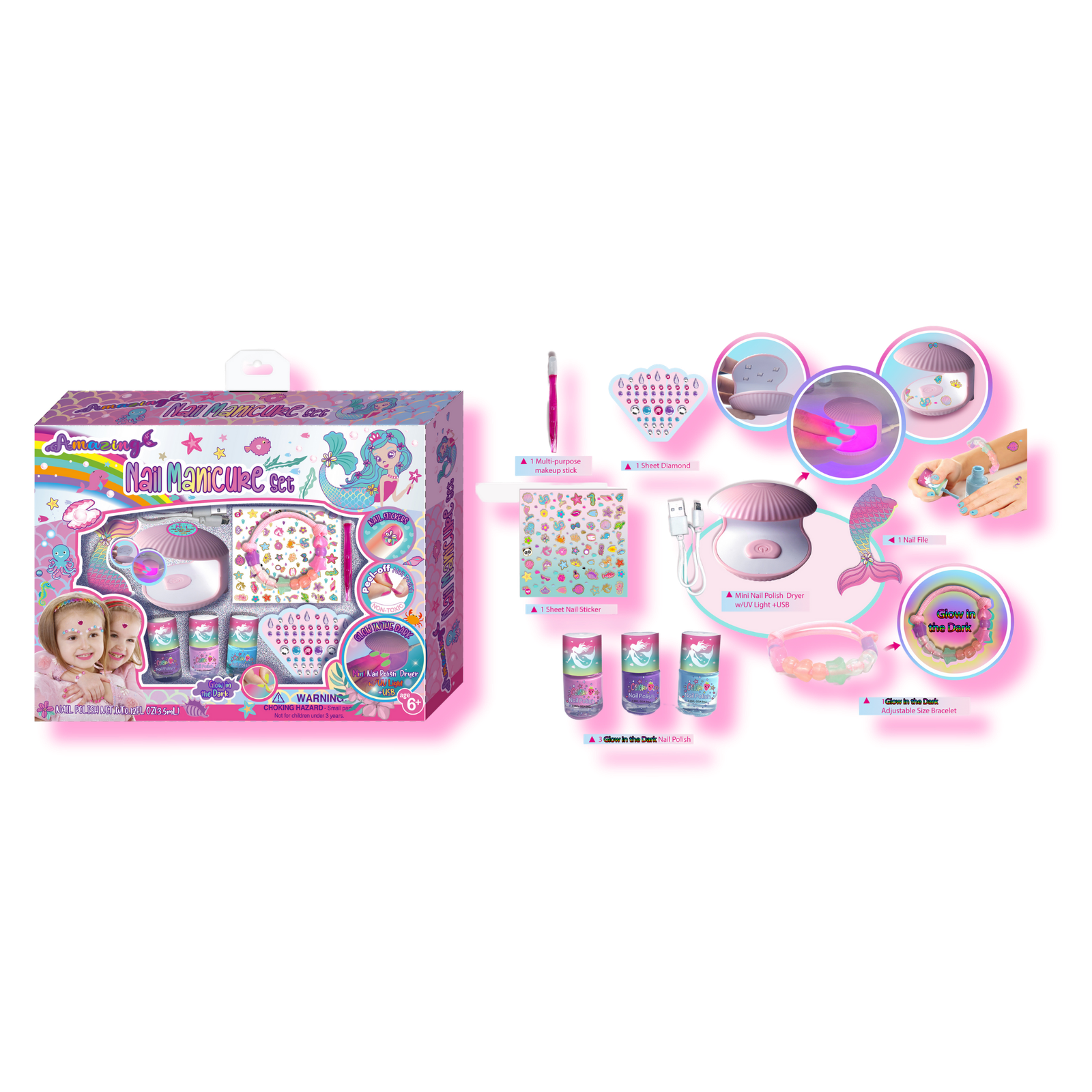 طقم مانيكير أظافر مميز (Amazing Nail Manicure Set)