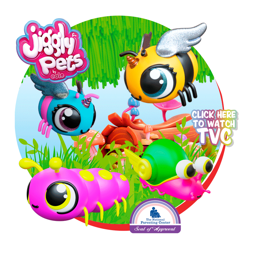 حلزون متحرك Snail Orange (Eolo Jiggly Pets Bugs)