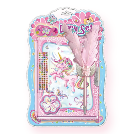 طقم مفكرة مع قلم تاج أميرة (Diary Set with Crown Pen)