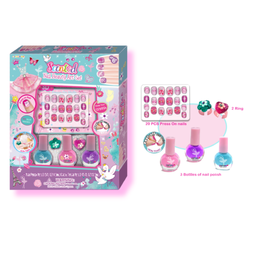 طقم جمال وفن أظافر بروائح عطرية (Scented Nail Beauty Art Set)