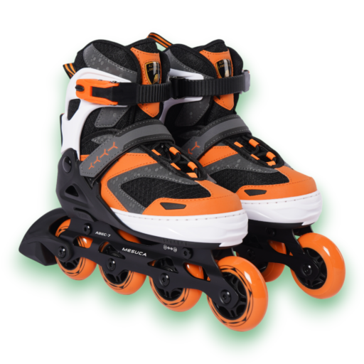 ⁧طقم (حذاء مع خوذة مع واقيات) مقاس⁩ ⁦— Inline Skate Orange KEEP0 LAMBORGHINI