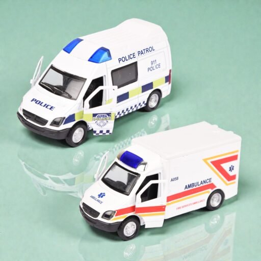 سيارة الفريق مع أضواء وصوت 1:36 — A METAL VAN