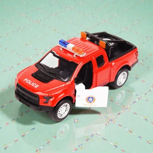 سيارة شرطة معدنية 1:36 مع أضواء وصوت — DIECAST POLICE CAR