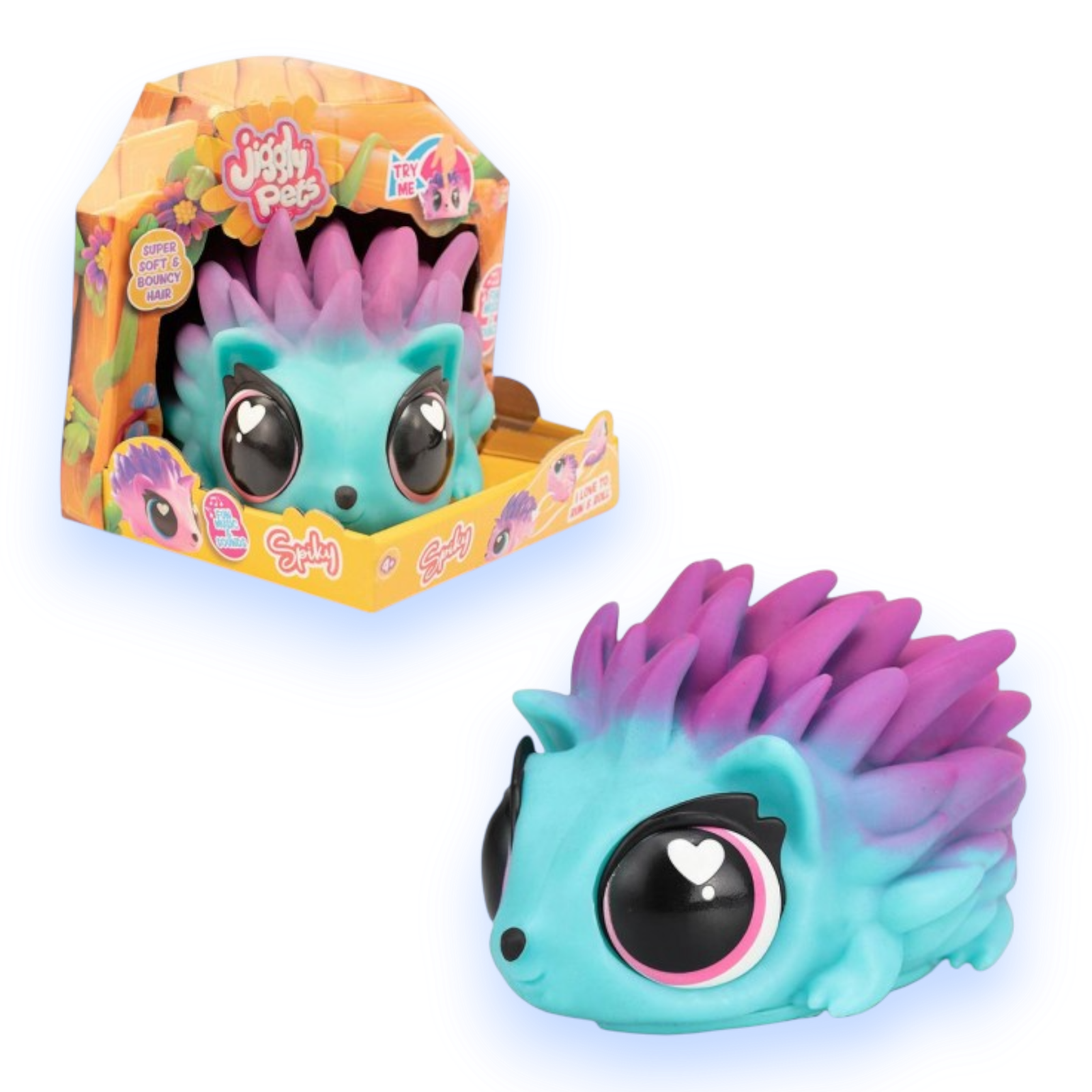 قنفذ “Spiky” مع أصوات (Eolo JIGGLY PETS) - أزرق Blue - الصورة 3