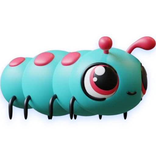 يرقة إلكترونية متحركة Caterpillar Blue (JIGGLY PETS)