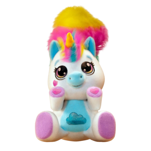 يونيكورن قطيفة إلكترونية بذيل فرو Unicorn Plush (Eolo Furry Tails)
