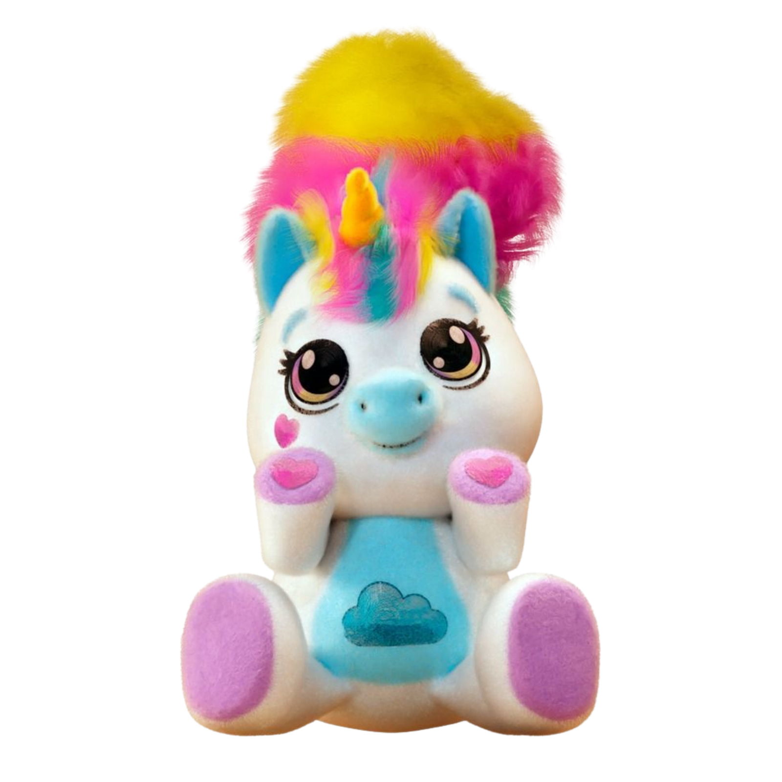 يونيكورن قطيفة إلكترونية بذيل فرو Unicorn Plush (Eolo Furry Tails)