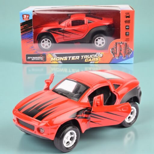 مجموعة سيارات سباق 1:36 مع أضواء وصوت — AMERICAN RACERS