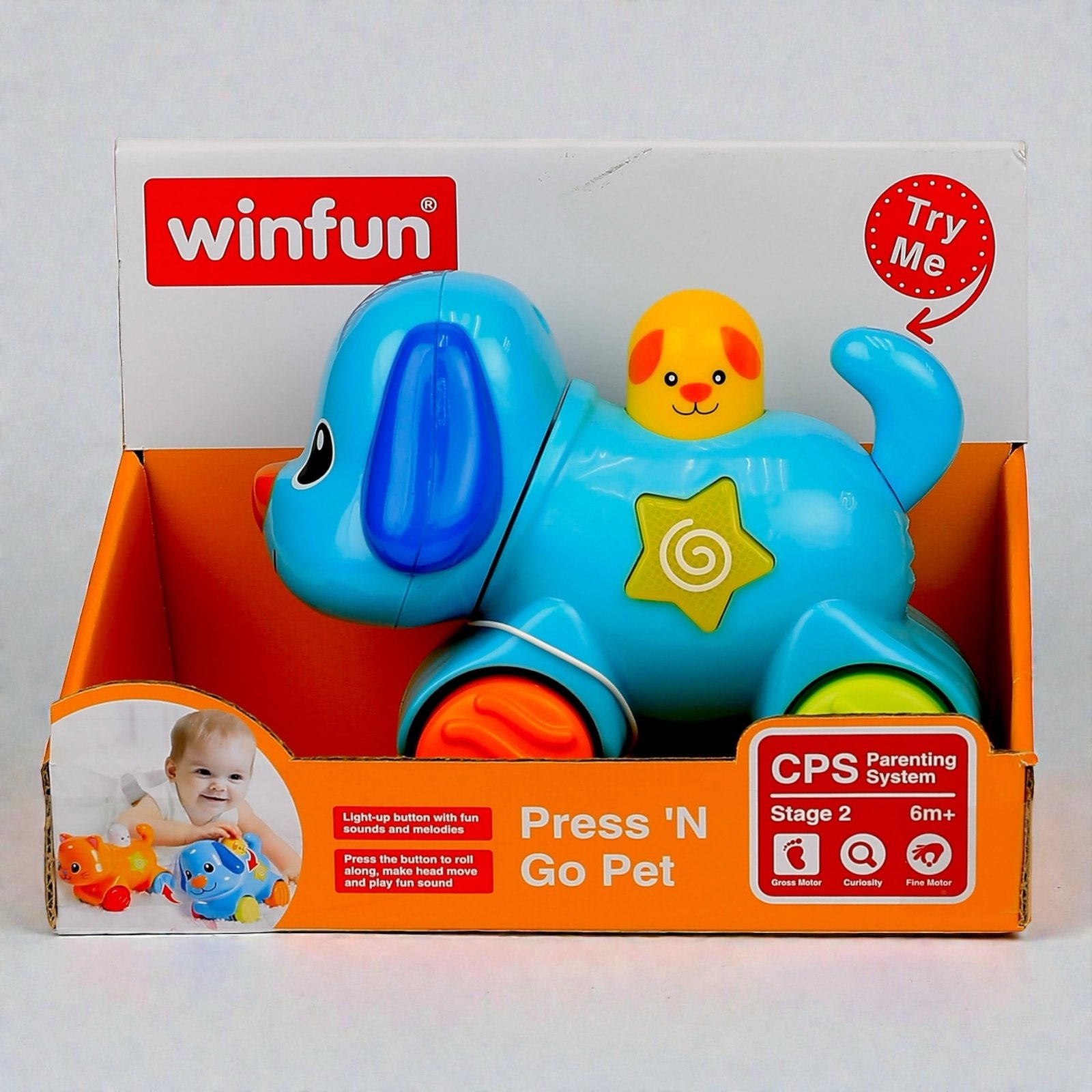 لعبة دعس وانطلاق – جرو صغير Press ’N Go Puppy - الصورة 2