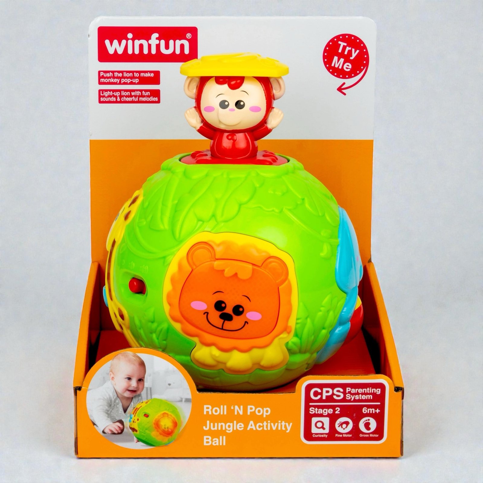 كرة نشاط أدغال متدحرجة – Roll ’N Pop Jungle Ball - الصورة 9