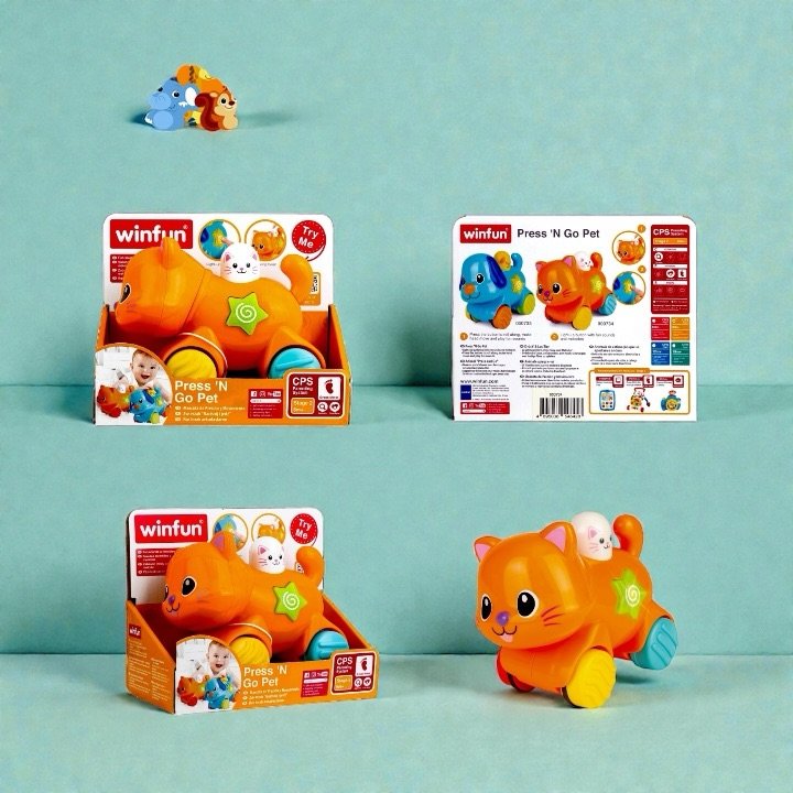 لعبة دعس وانطلاق – قطة صغيرة Press ’N Go Kitten - الصورة 4