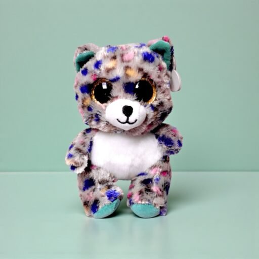 دمية قطيفة فهد منقط متعدد الألوان - Plush Leopard - Multicolor