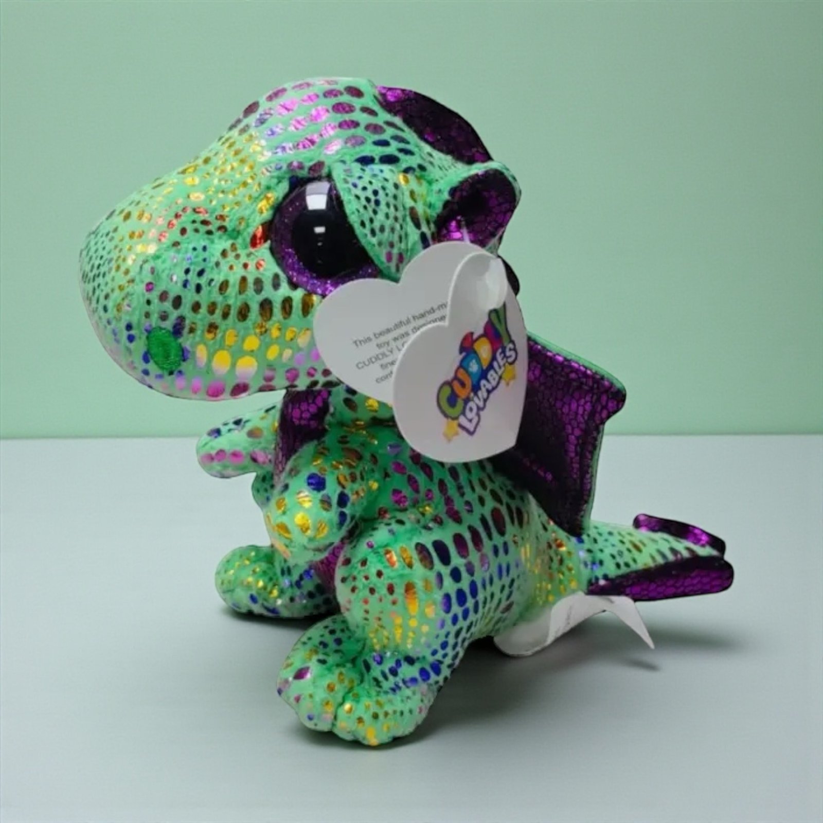 دمية تنّين أخضر محشوة 15 سم — Dragon Dummy - الصورة 4