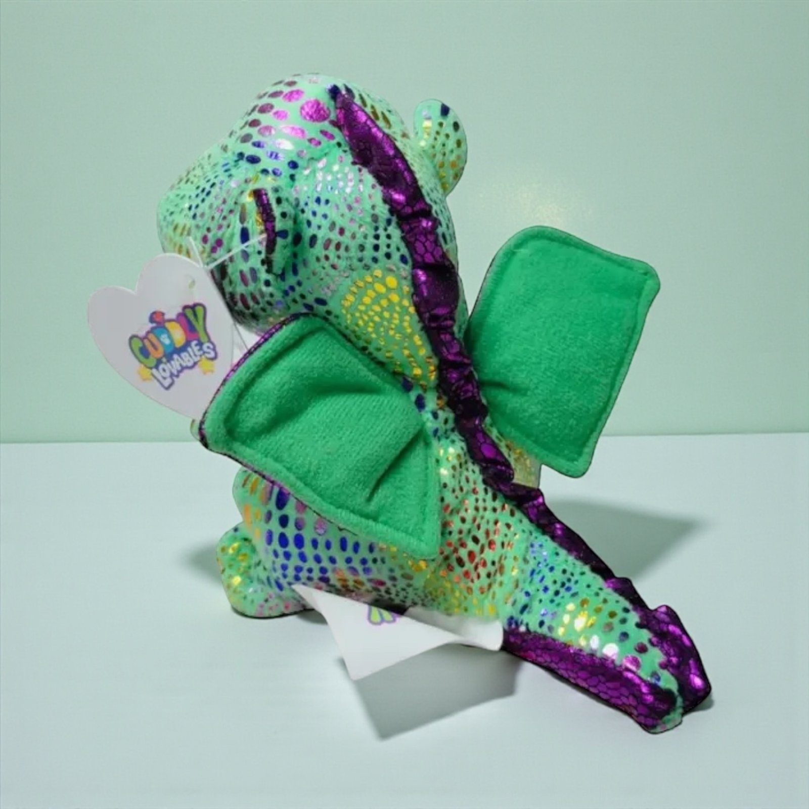 دمية تنّين أخضر محشوة 15 سم — Dragon Dummy - الصورة 3