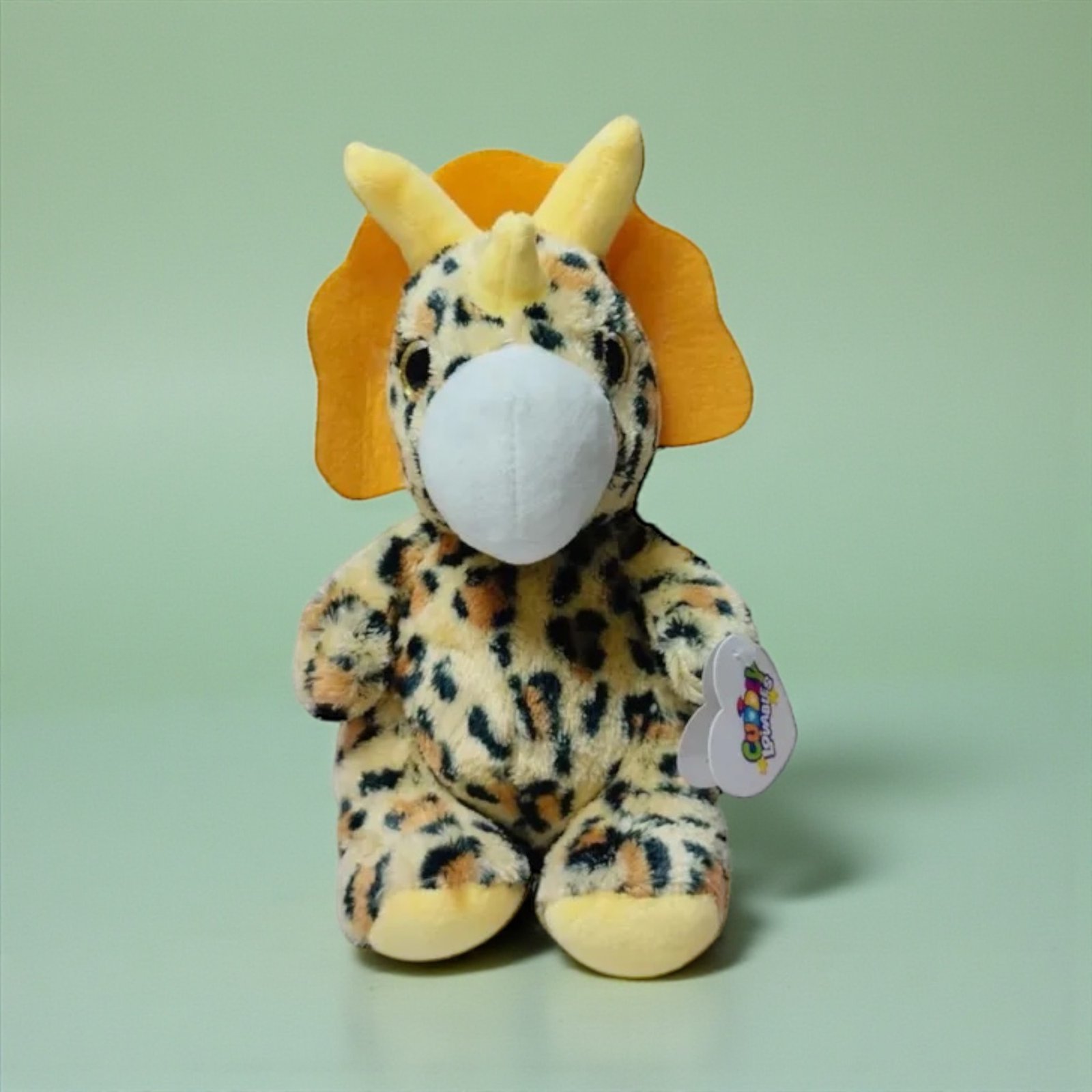 دمية ديناصور تريسيراتوبس محشوة 20 سم — Triceratops Dino - الصورة 4