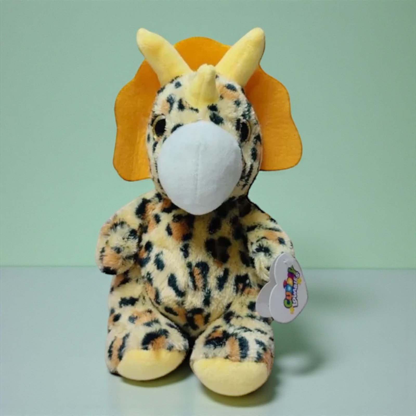 دمية ديناصور تريسيراتوبس محشوة 20 سم — Triceratops Dino - الصورة 3