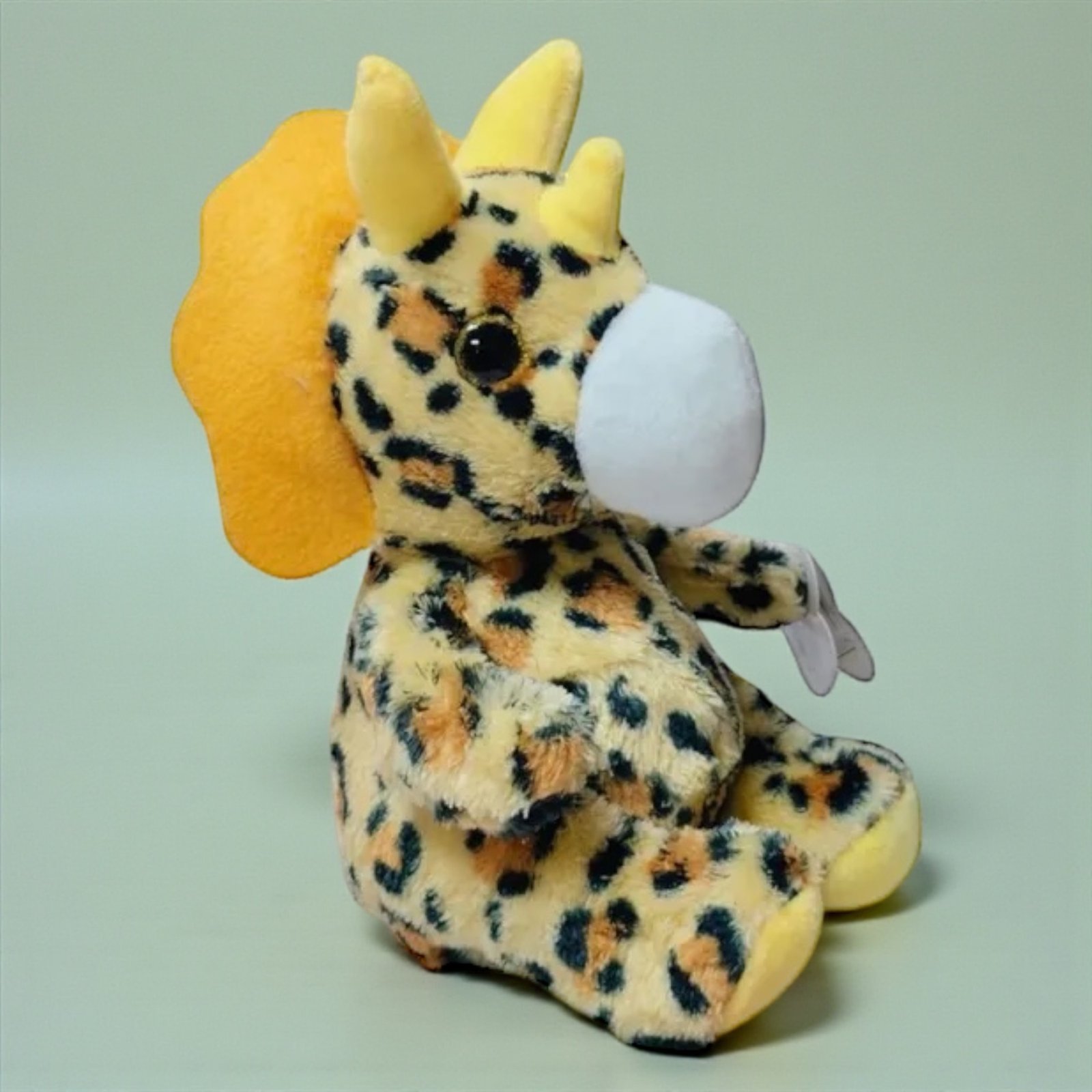 دمية ديناصور تريسيراتوبس محشوة 20 سم — Triceratops Dino - الصورة 5