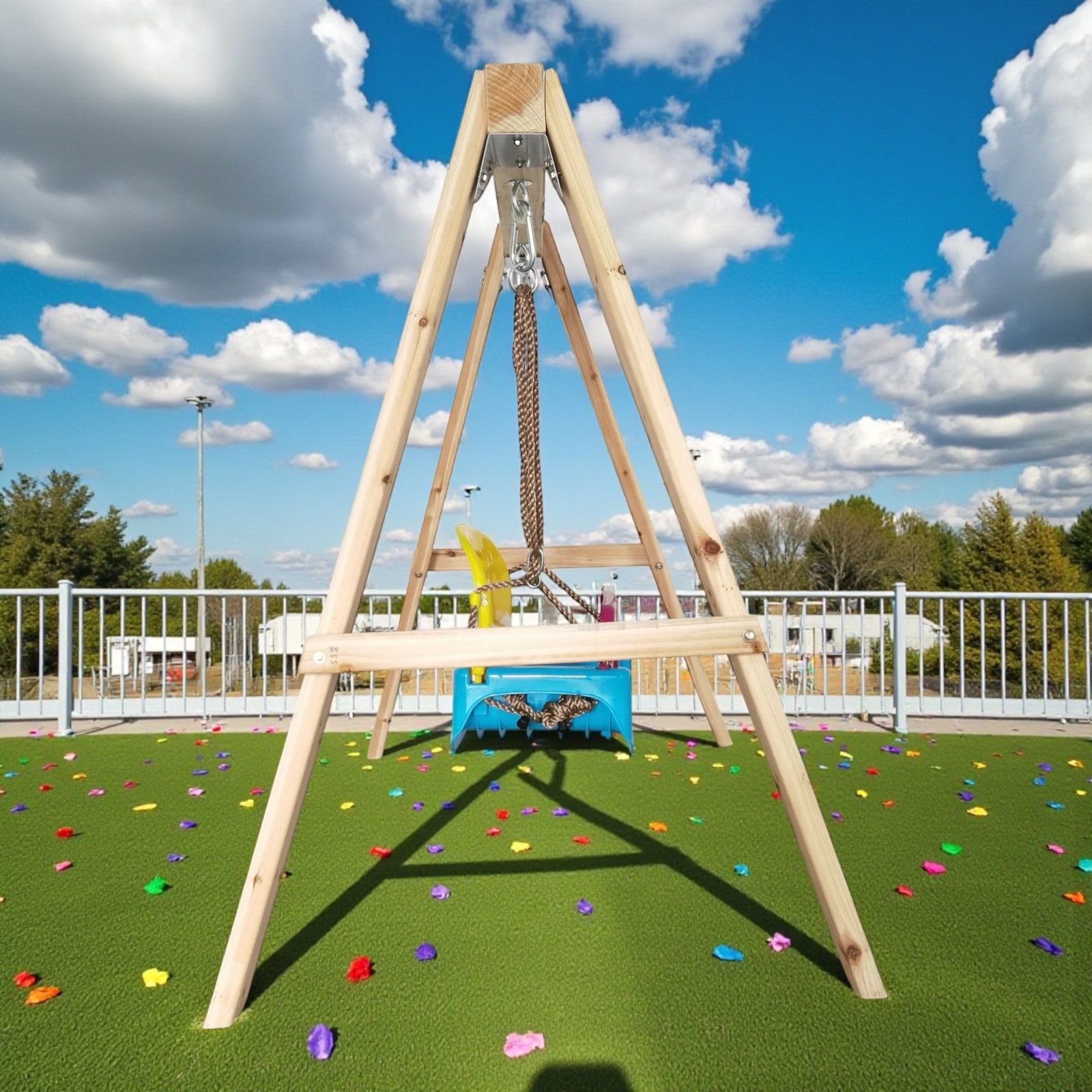 أرجوحة زرافة خشب Growing Giraffe (DYNAMIC SPORTS) - الصورة 4