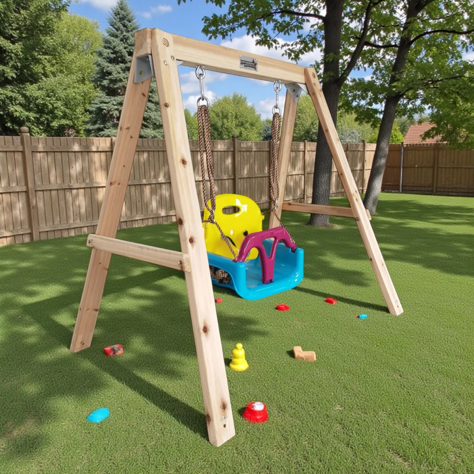 أرجوحة زرافة خشب Growing Giraffe (DYNAMIC SPORTS) - الصورة 5