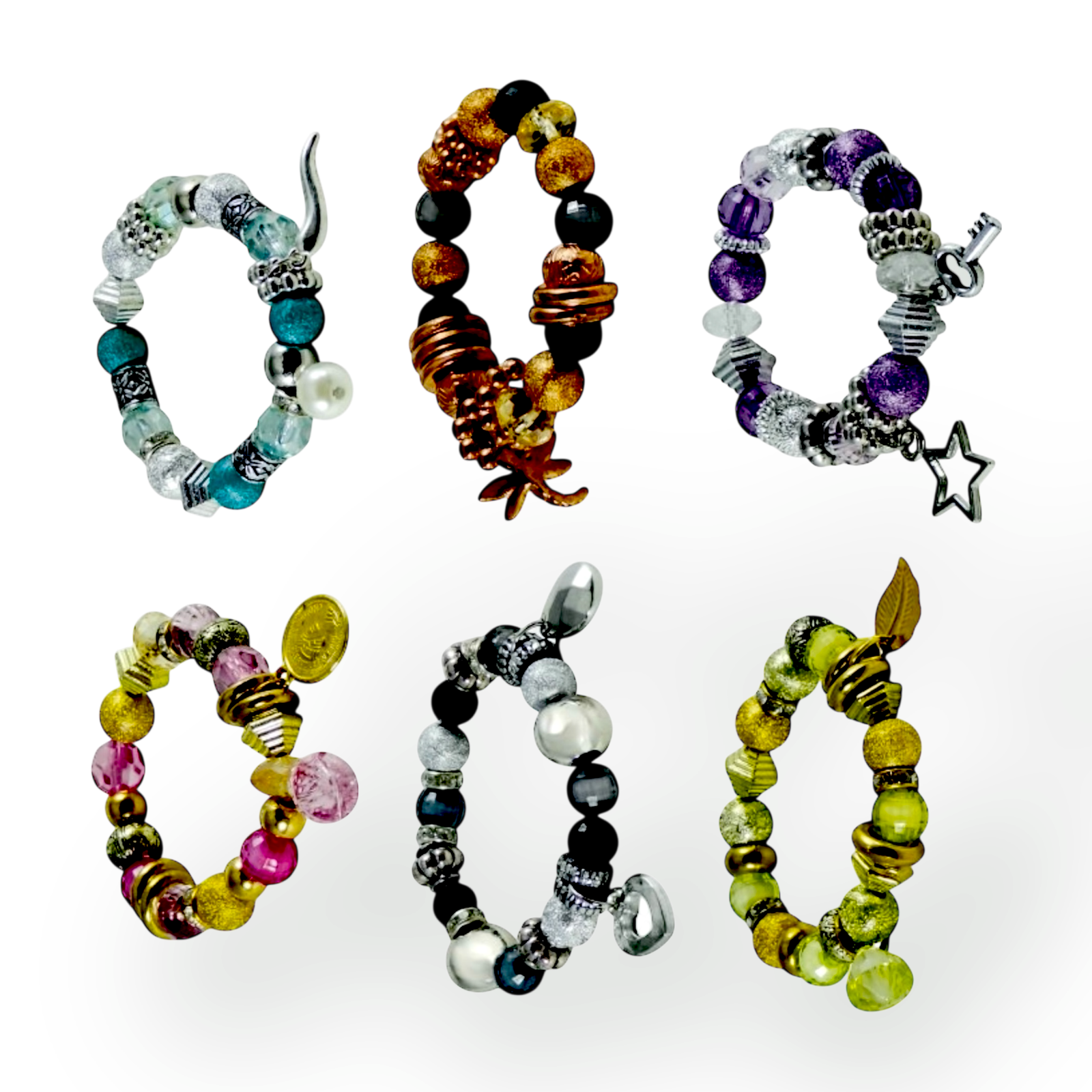 أساور تعويذات مزينة بقطع لطيفة — Charm - الصورة 4