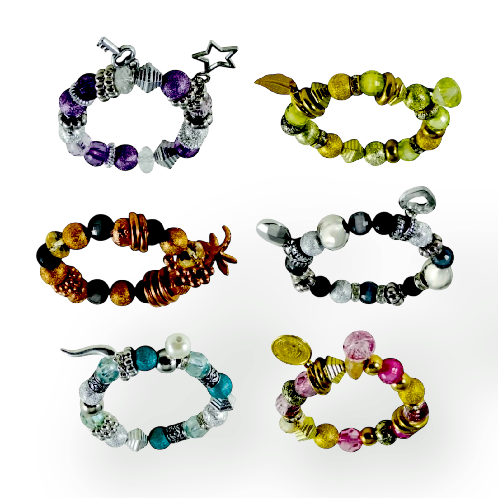 أساور تعويذات مزينة بقطع لطيفة — Charm - الصورة 3