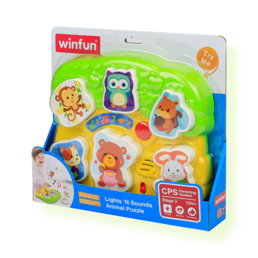 بازل حيوانات مضيء ناطق من Winfun – Lights ’N Sounds