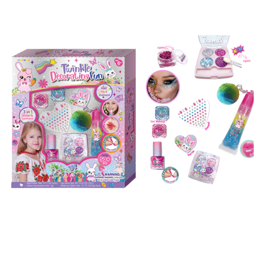 طقم مكياج متلألئ للتزيين والمرح (Twinkle Decorating Fun Make Up Set)