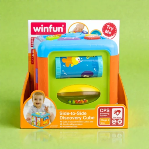 مكعب الاكتشاف التفاعلي متعدد الأوجه | Side-to-Side Discovery Cube