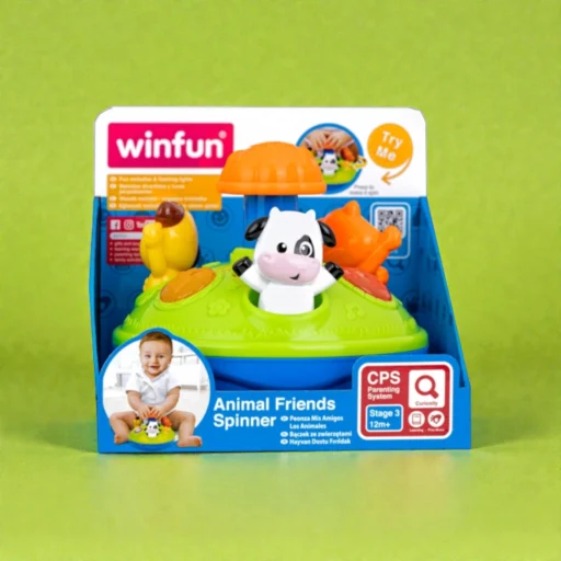 قرص الدوران التفاعلي بأصوات الحيوانات | Animal Friends Spinner