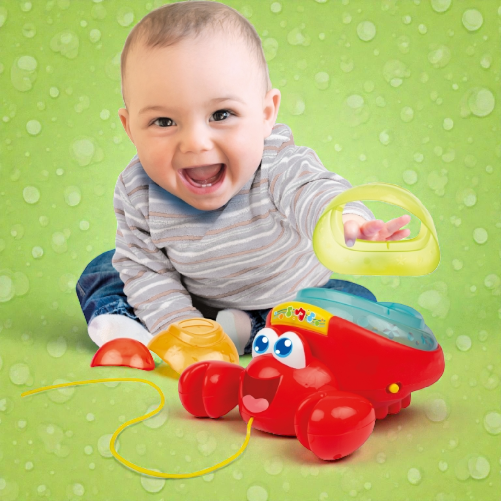 سرطان البحر القابل للجر والتكديس | Pull Along Crab Stacker - الصورة 4