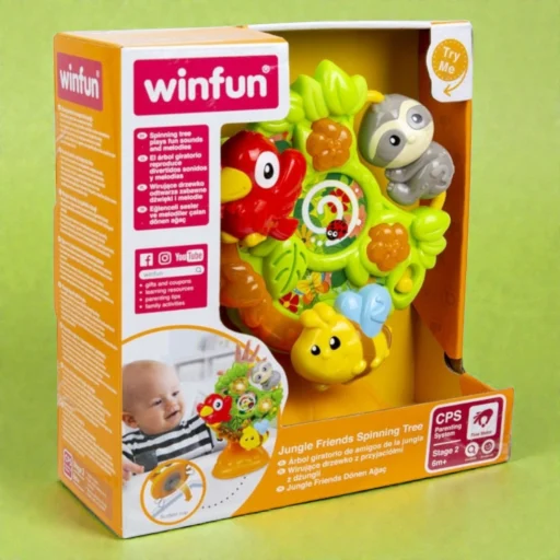شجرة الغابة الدوارة التفاعلية | Jungle Friends Spinning Tree